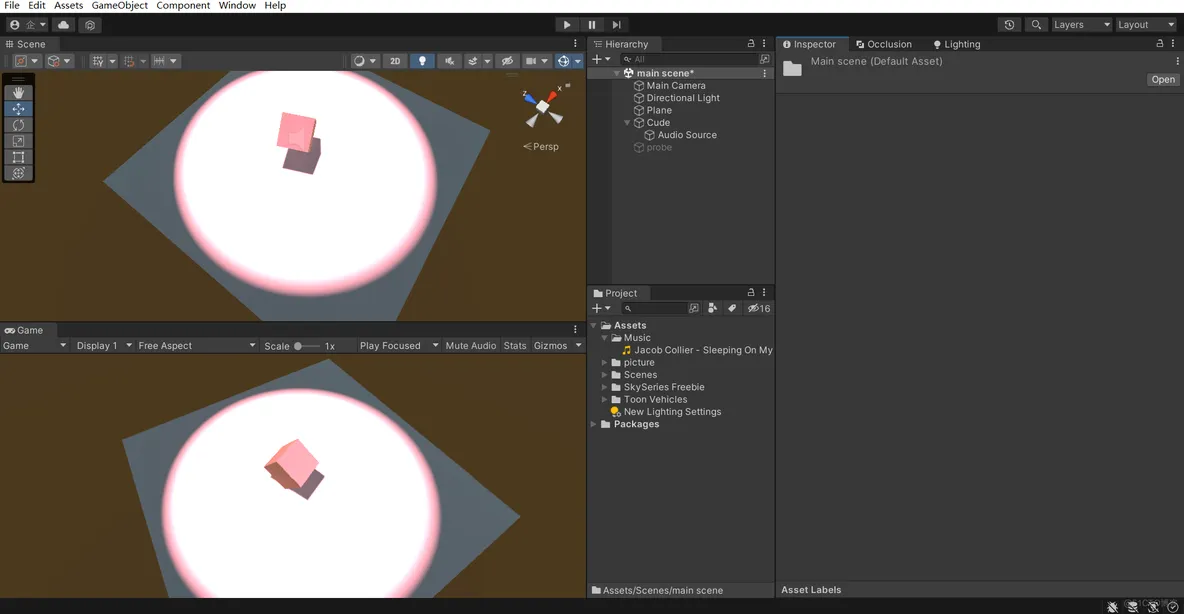 初识Unity引擎_unity界面